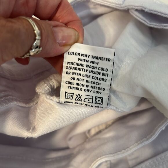 Wax Jean Collextion women’s size 5/27 white stretch skinny jeans EUC - Picture 7 of 13